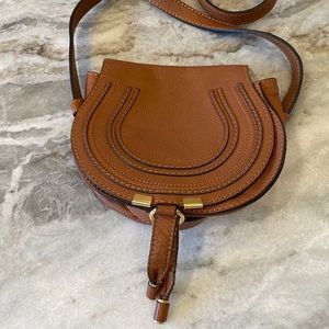 Chloe Mini Marcie Bag, Tan